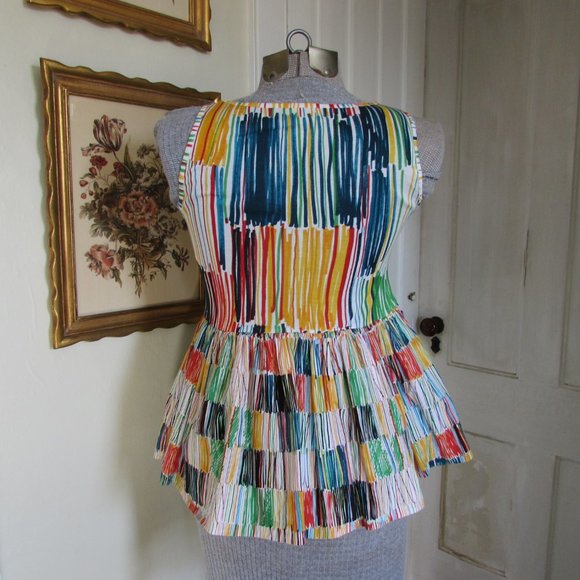 PIAZZA SEMPIONE Multicolored Sleeveless Top - Picture 5 of 9